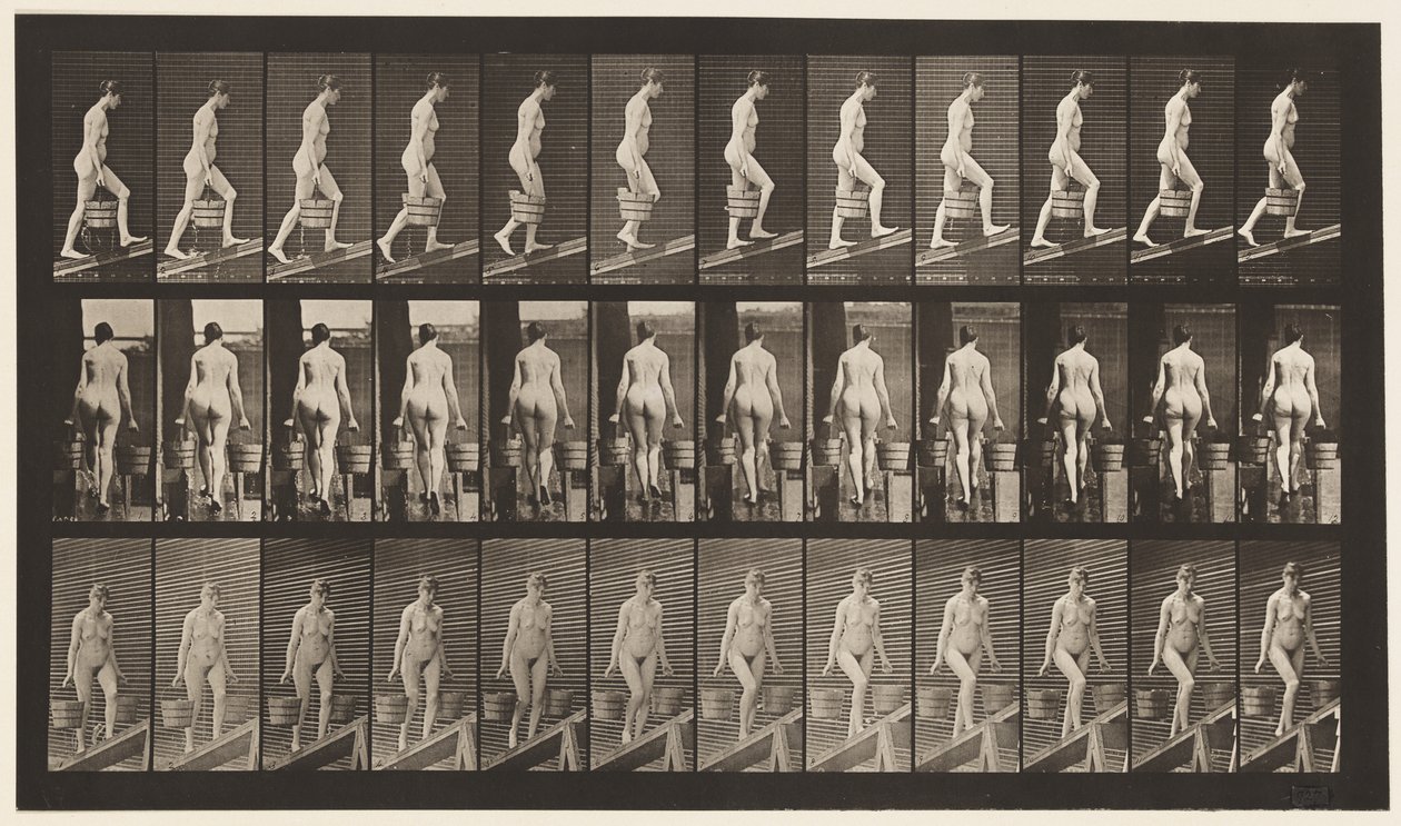 Tavola 81. Salire una pendenza da Eadweard Muybridge