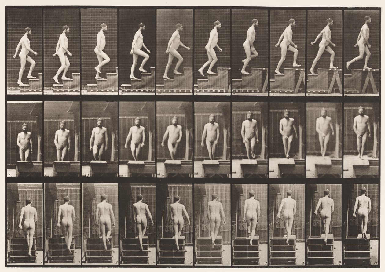 Tavola 90. Salita delle scale da Eadweard Muybridge