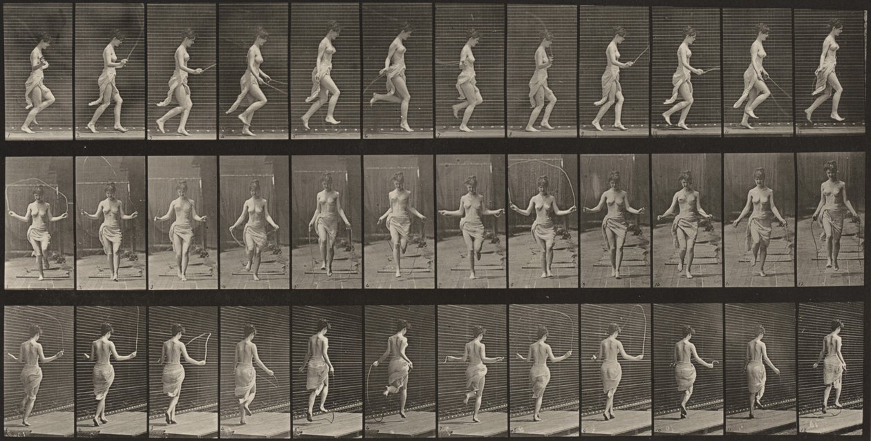 Tavola numero 174. Correre e saltare con la corda da Eadweard Muybridge