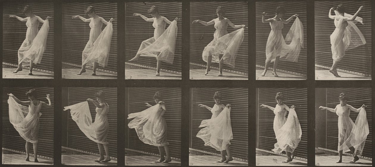 Tavola numero 189. Danza (fantasia) da Eadweard Muybridge