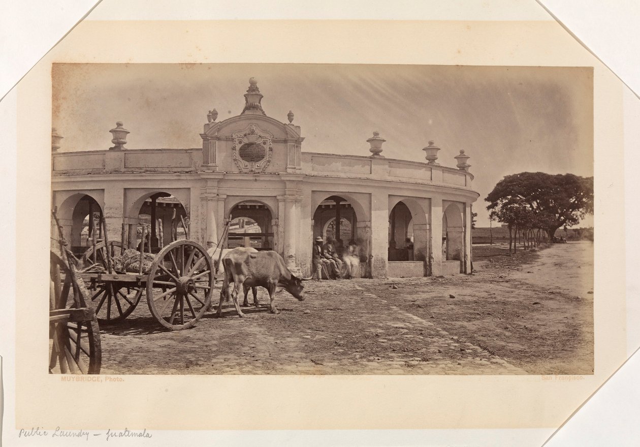 Lavanderia pubblica, Guatemala da Eadweard Muybridge