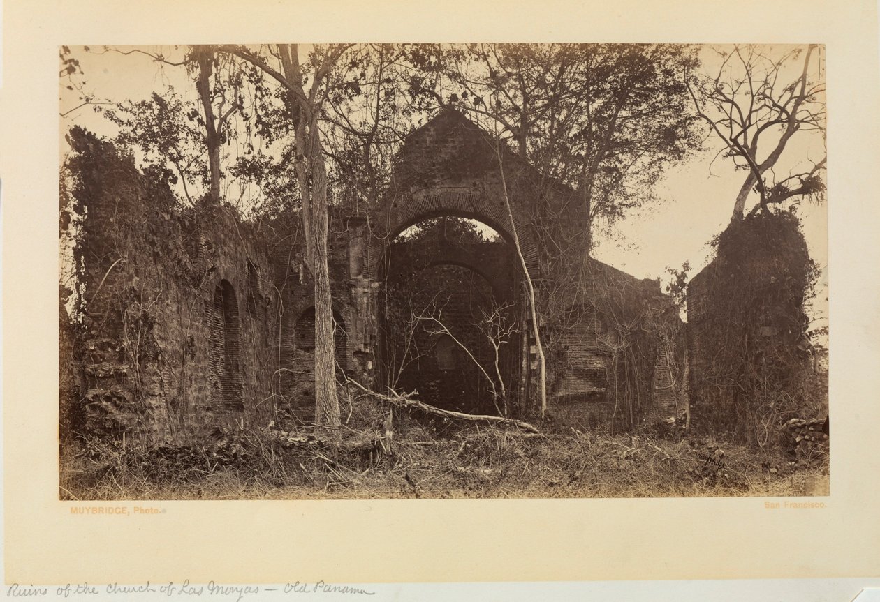 Rovine della chiesa di Las Monjas, Panama antica da Eadweard Muybridge