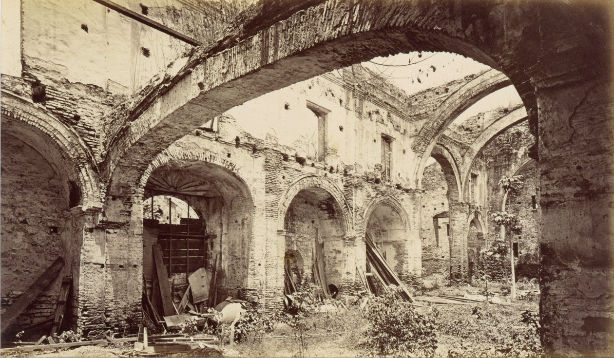 Rovine della chiesa di San Domingo, Panama da Eadweard Muybridge