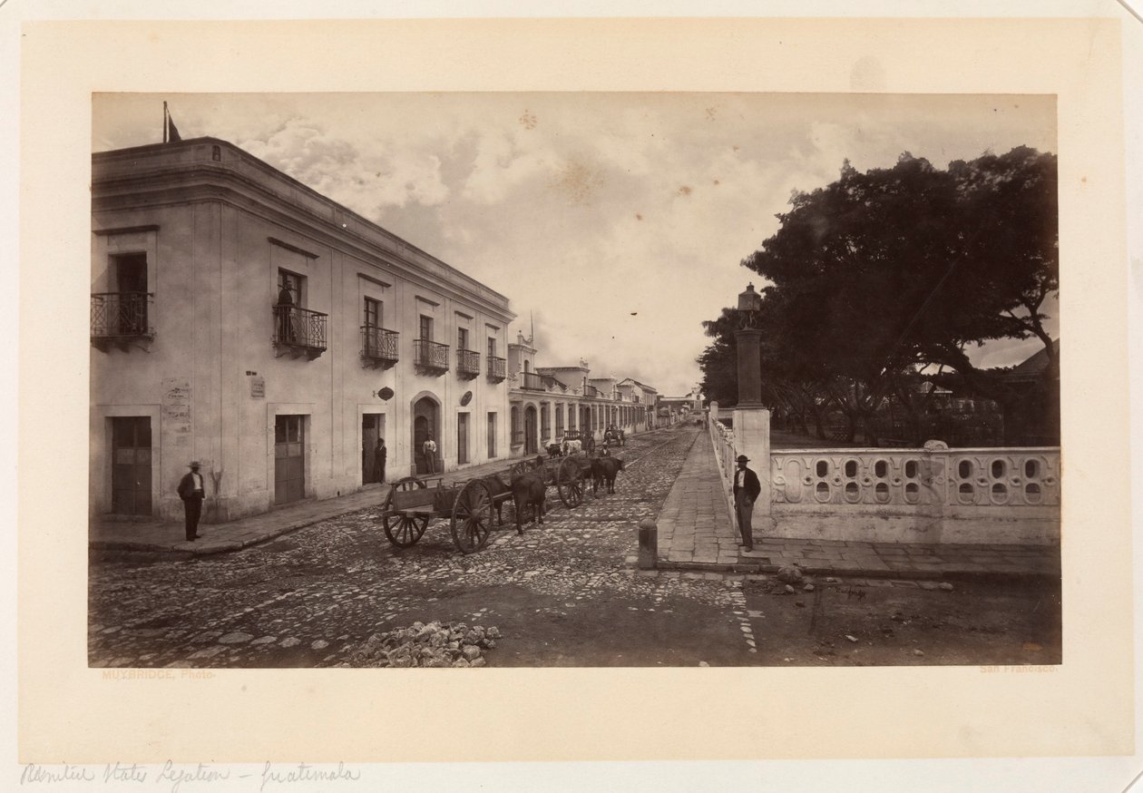 Legazione degli Stati Uniti, Guatemala da Eadweard Muybridge