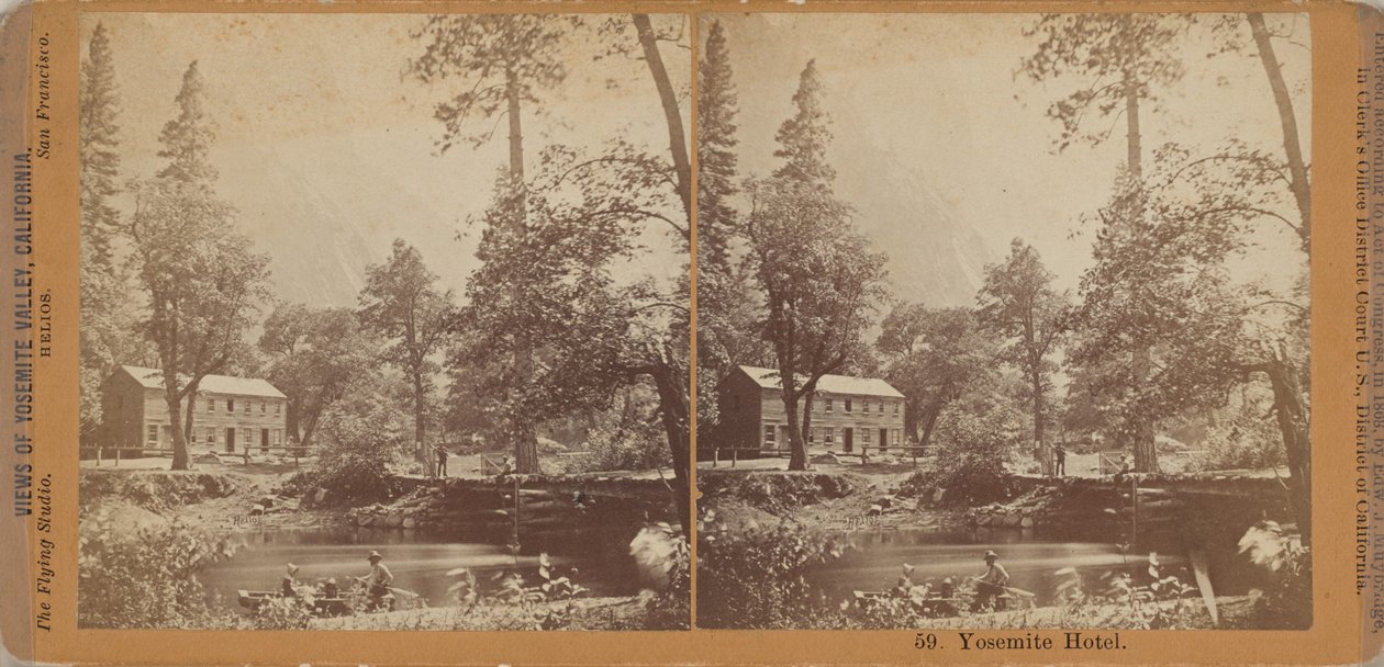 "Hotel Yosemite", 1867 (foto) da Eadweard Muybridge