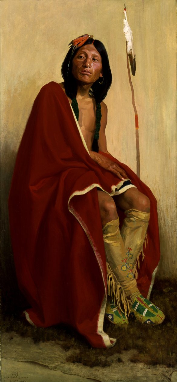 Elk-Foot della tribù Taos da Eanger Irving Couse