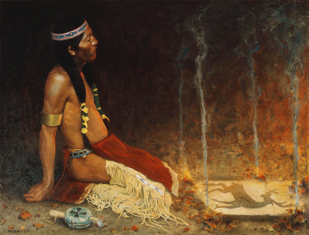Il Prestigiatore da Eanger Irving Couse