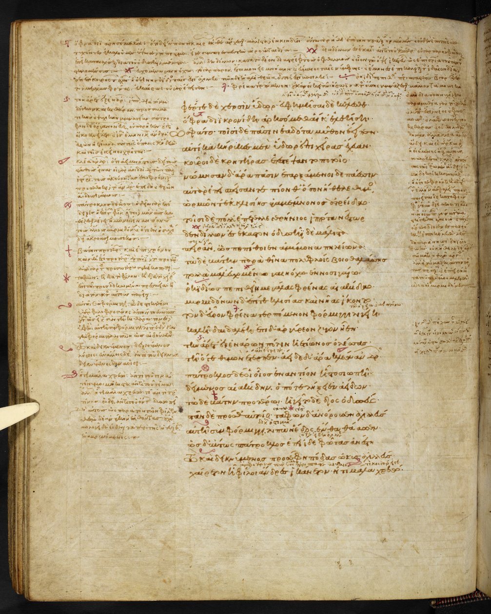 Burney 86, c.86v dal Townley Homer da Eastern Mediterranean School