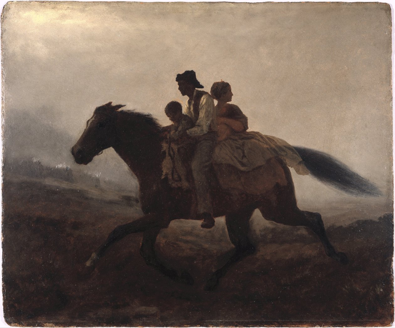 Una cavalcata per la libertà -- Gli schiavi fuggitivi da Eastman Johnson