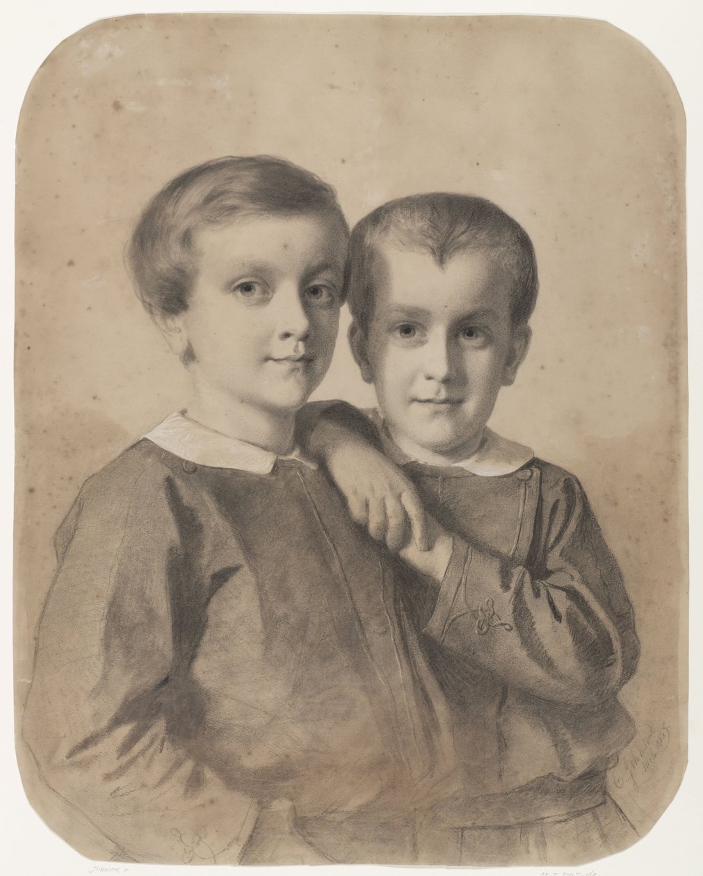 Ritratto di Wigbold Albert Willem, conte di Limburg Stirum, e del conte Hendrik da Eastman Johnson