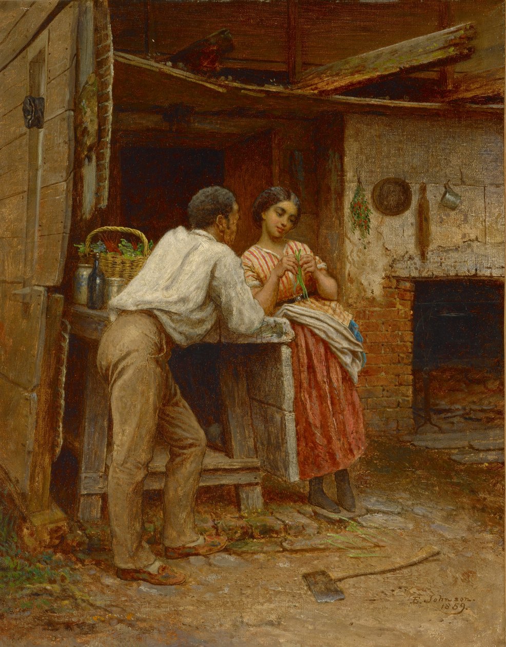 Corteggiamento del sud da Eastman Johnson
