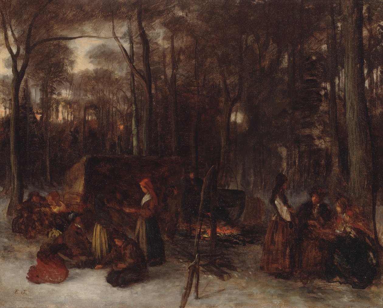 Assaggiare lo zucchero da Eastman Johnson
