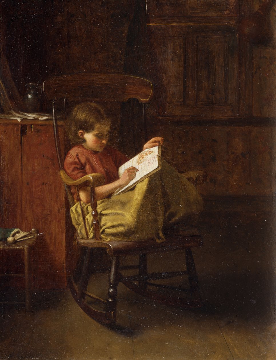 La sedia a dondolo di Boston da Eastman Johnson