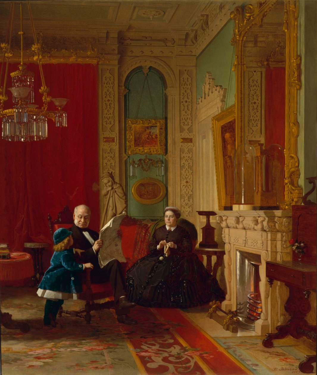 La famiglia Brown  da Eastman Johnson