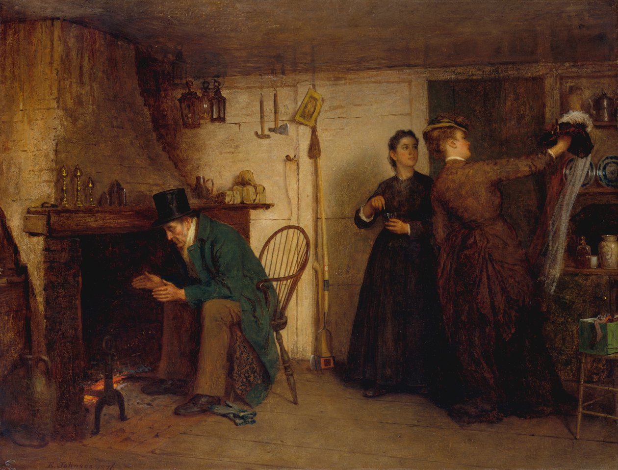 Il nuovo cappello, 1876 da Eastman Johnson