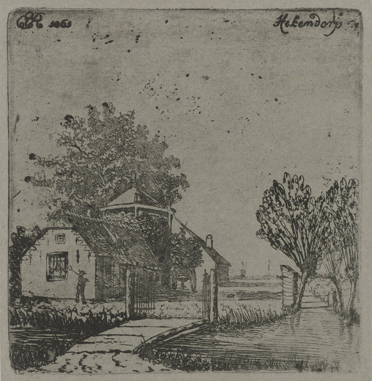 Veduta di Hekendorp da Eberhard Cornelis Rahms