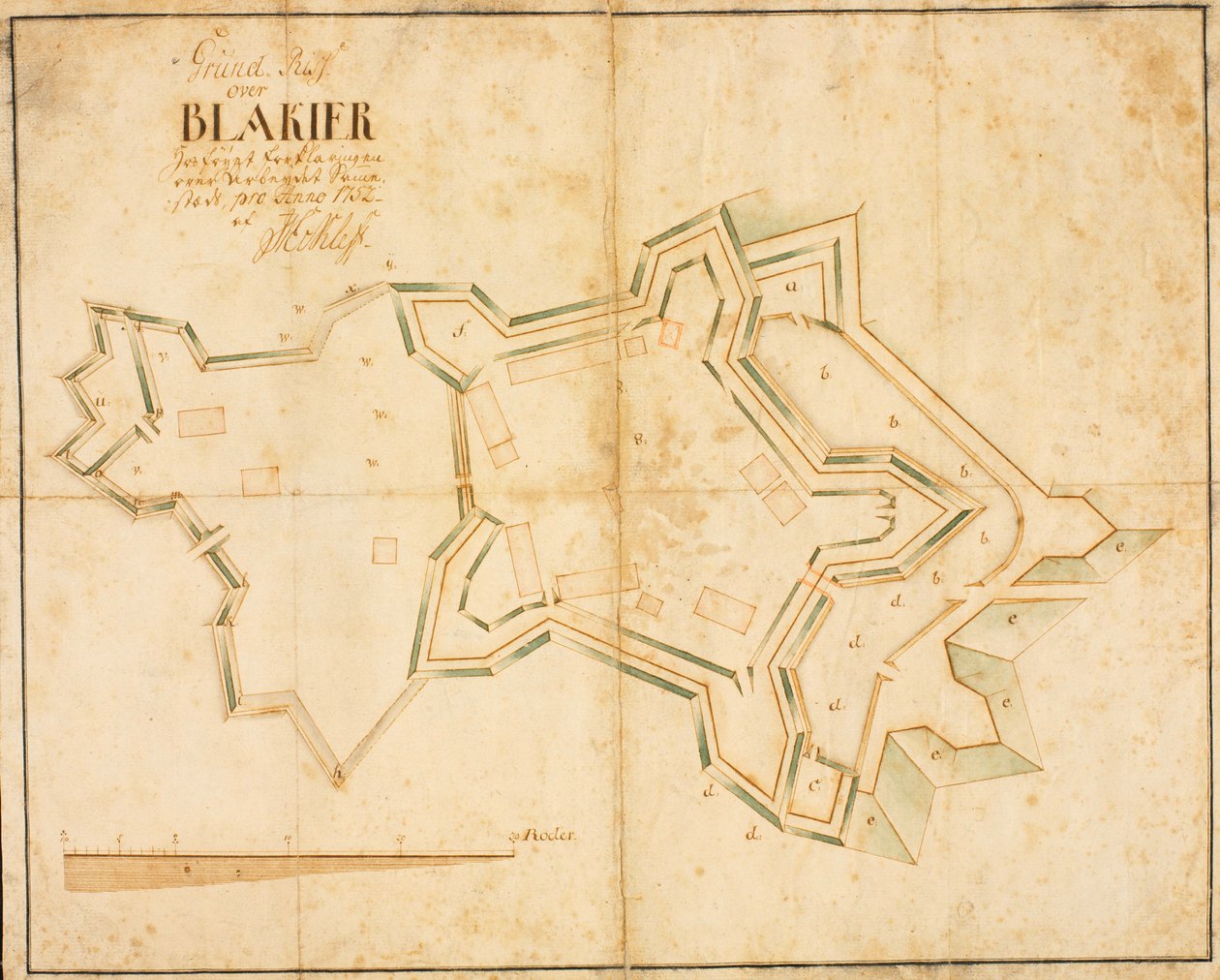 Pianta di Blakier da Eckleff