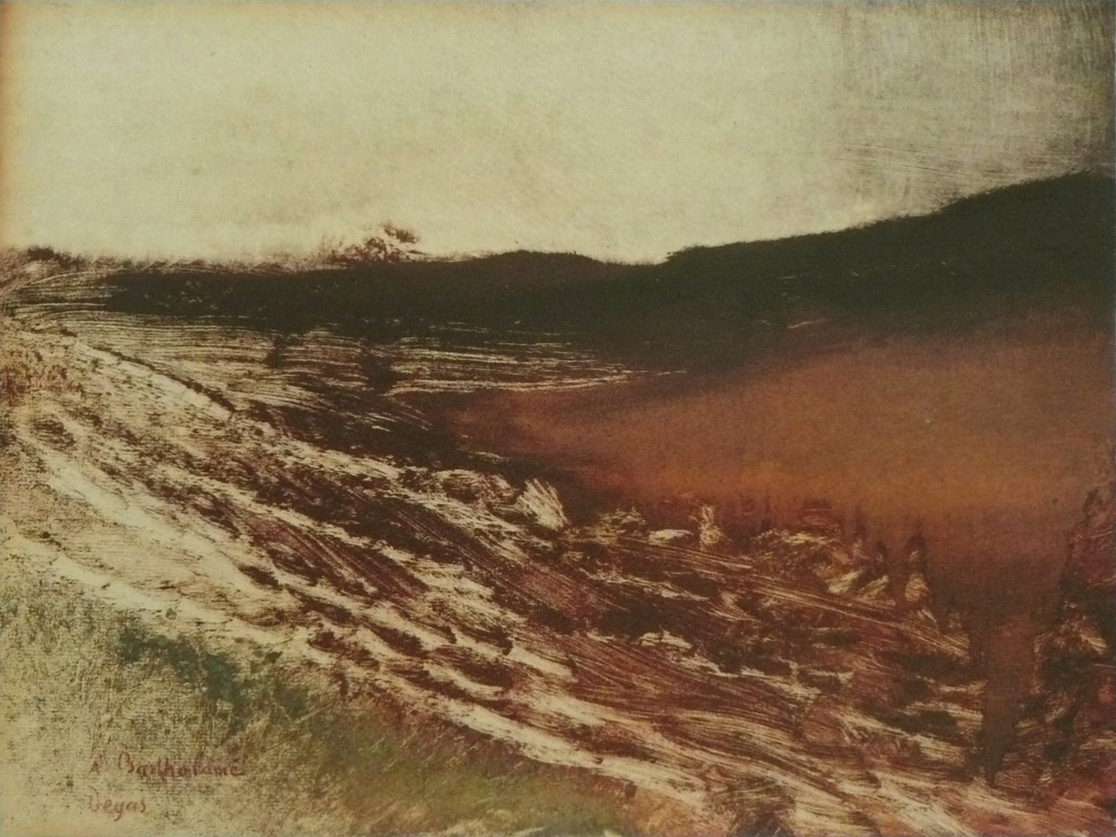 Paesaggio della Borgogna | Edgar Degas | Stampa d'arte