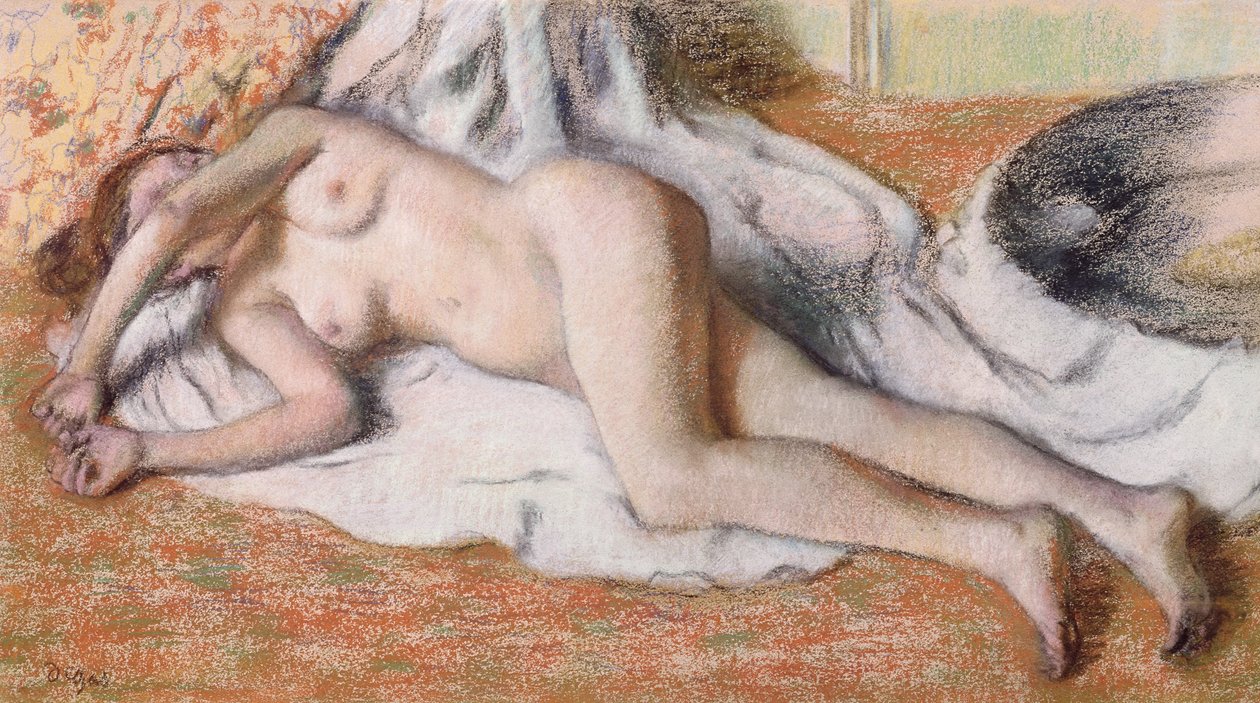 Dopo il bagno o Nudo reclinato da Edgar Degas