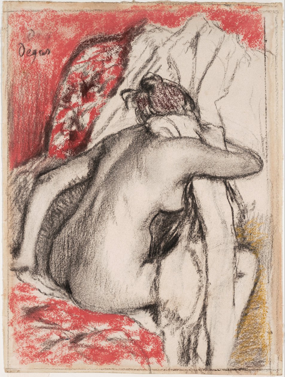 Dopo il bagno - Donna seduta che si asciuga da Edgar Degas
