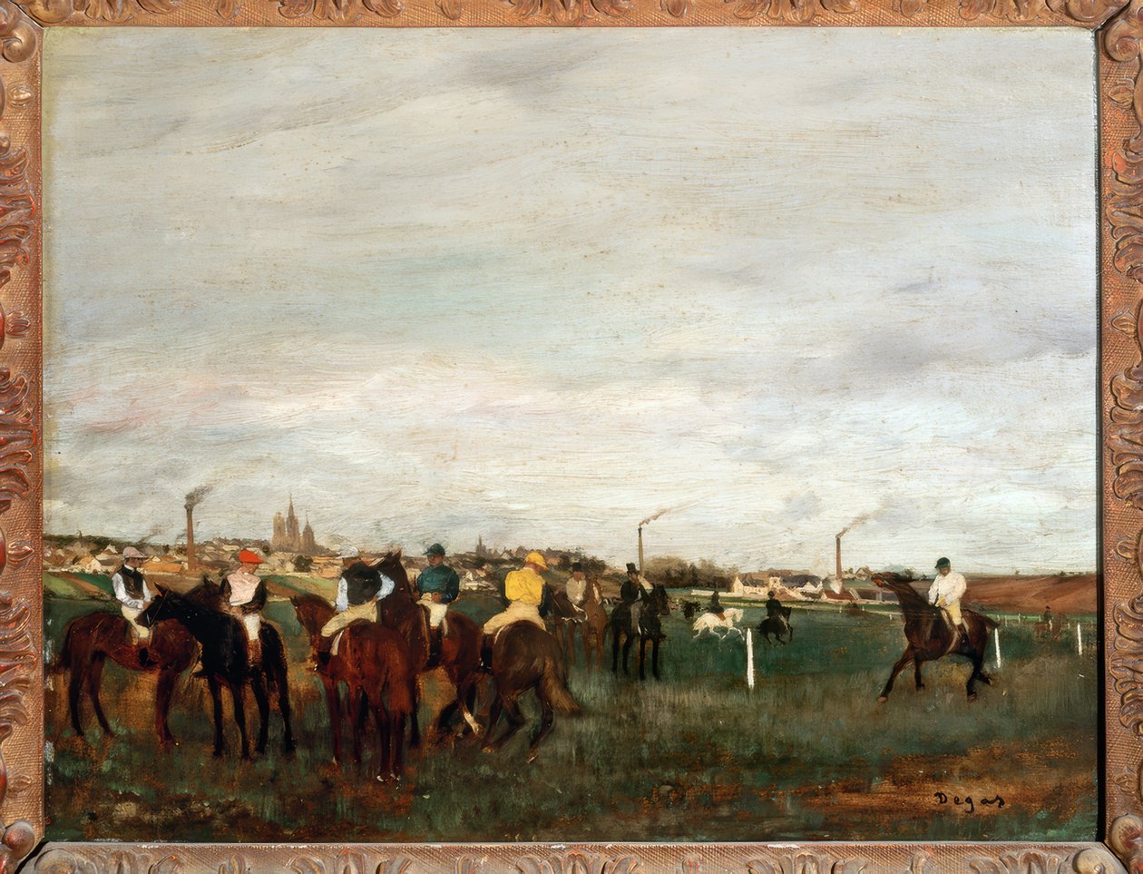 Sul posto della sella da Edgar Degas