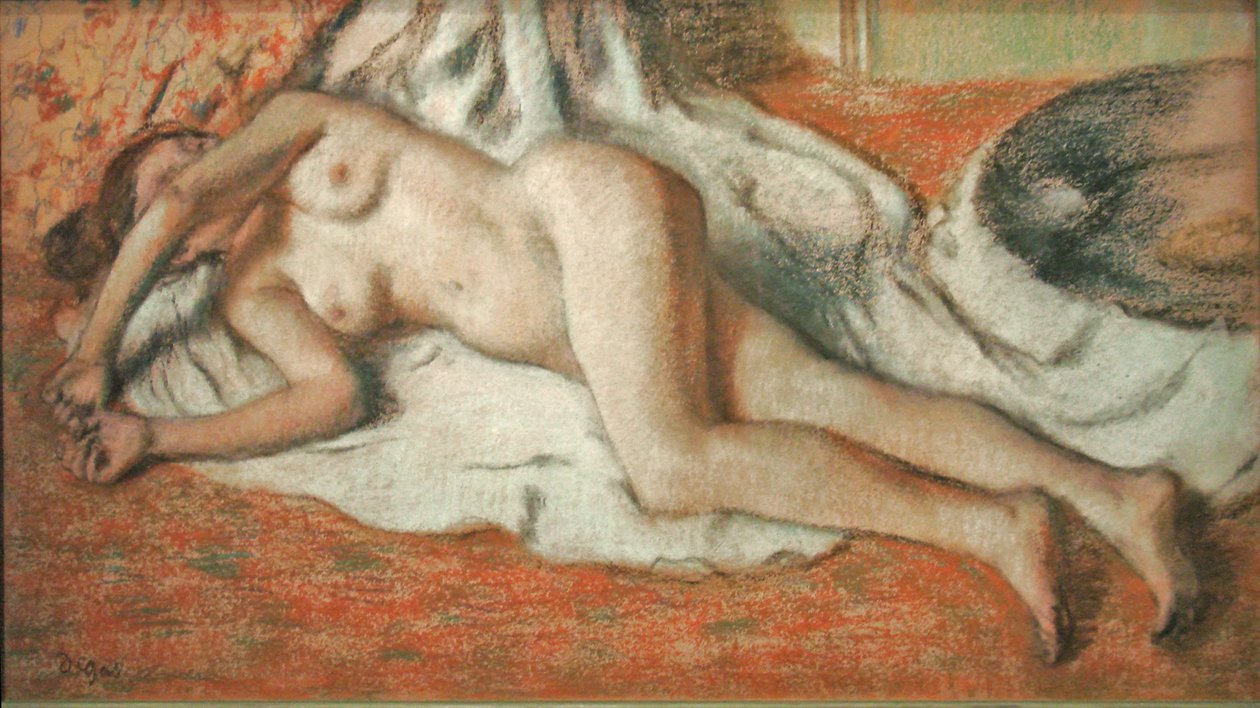 Bagnante distesa da Edgar Degas