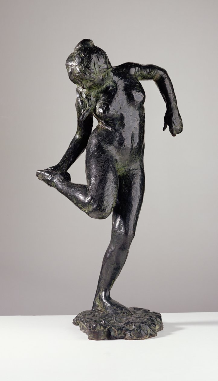 Ballerina che guarda la pianta del piede destro da Edgar Degas