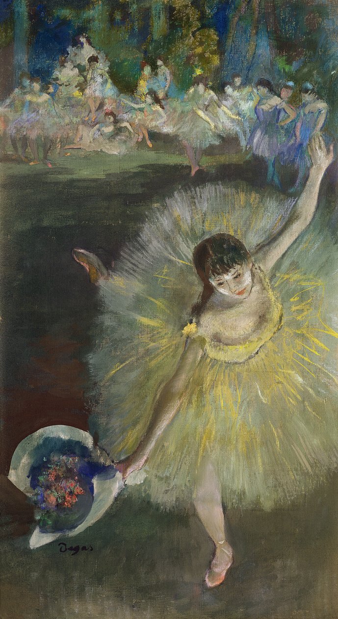 Fine di un arabesco, 1877 da Edgar Degas