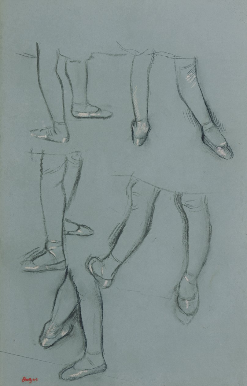 Cinque studi di un paio di gambe, c.1878-80 da Edgar Degas