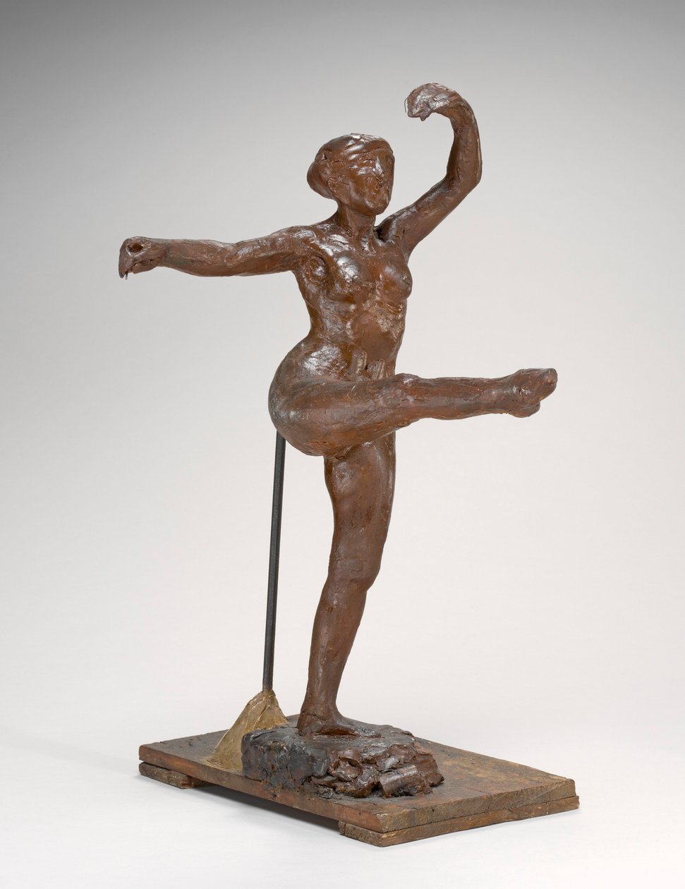 Quarta posizione frontale, sulla gamba sinistra, c.1885-1890 da Edgar Degas