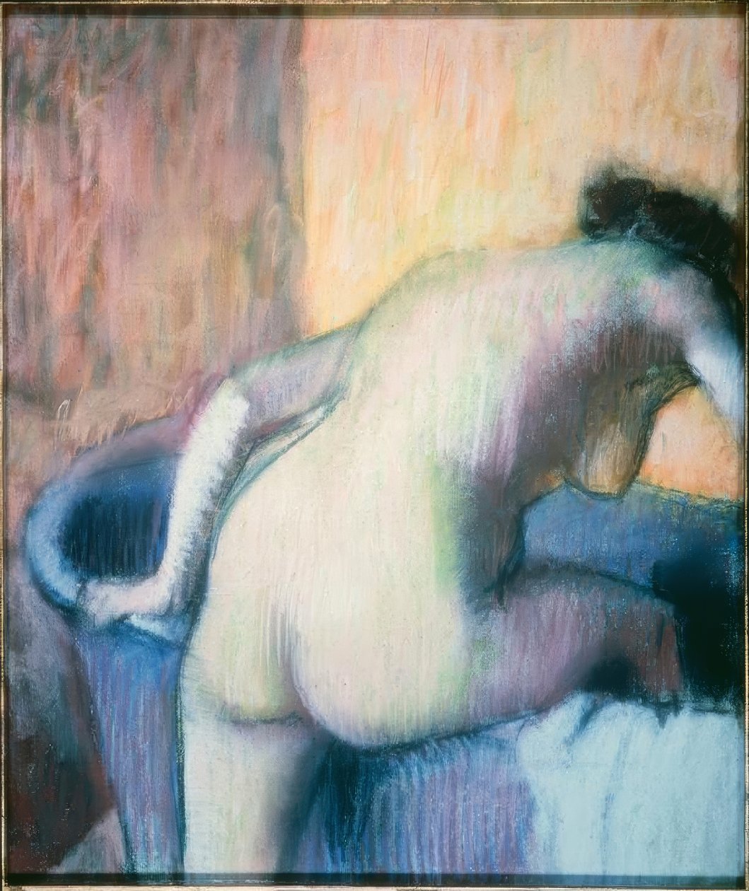 Donna che entra in una vasca da bagno da Edgar Degas