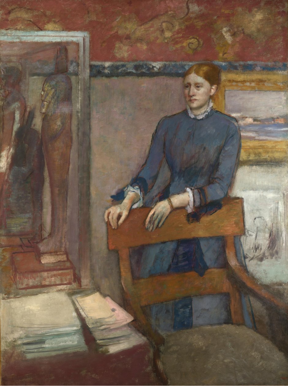 Hélène Rouart nello studio del padre da Edgar Degas