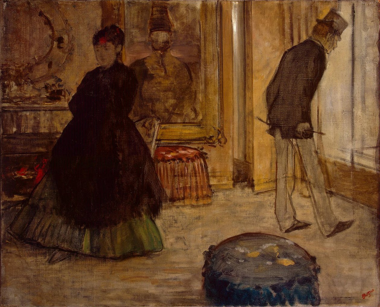 Interno con due figure, 1869 da Edgar Degas