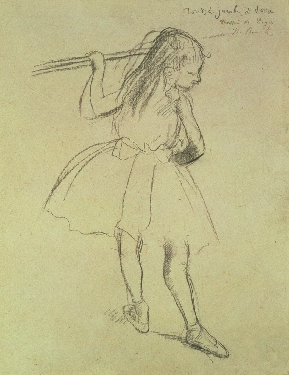 PD.32-1978 Ragazza danzatrice alla sbarra, c.1878 da Edgar Degas