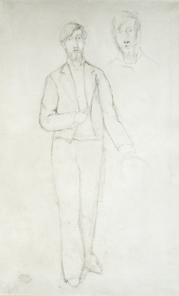 Ritratto di George Moore, XIX secolo da Edgar Degas
