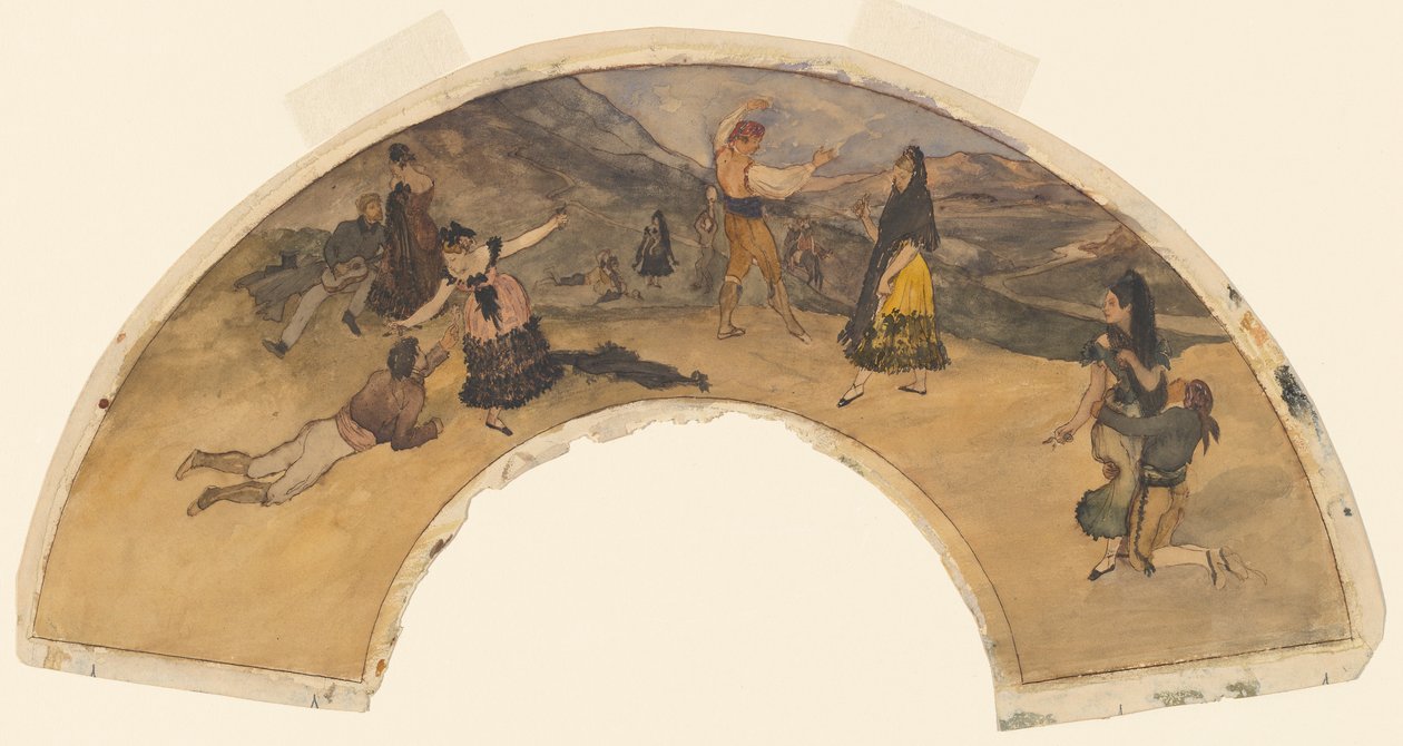 Ballerini e musicisti spagnoli da Edgar Degas