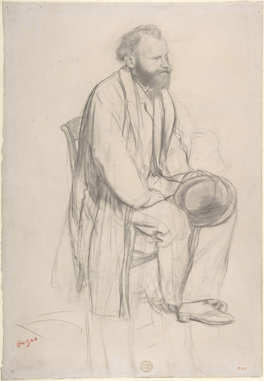 Studio per un ritratto di Manet da Edgar Degas