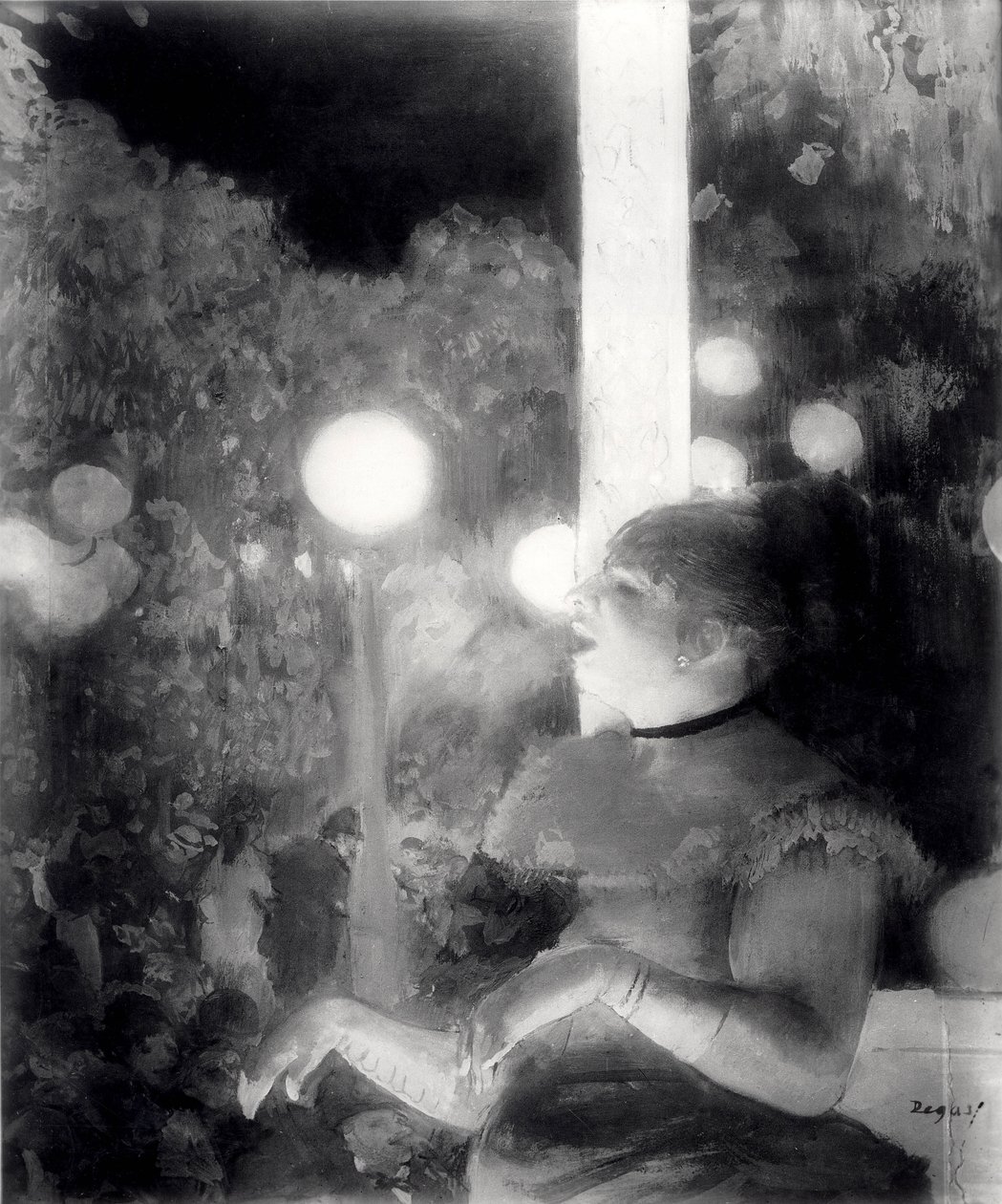 Il Café Concert, o La Canzone del Cane, 1875-77 da Edgar Degas
