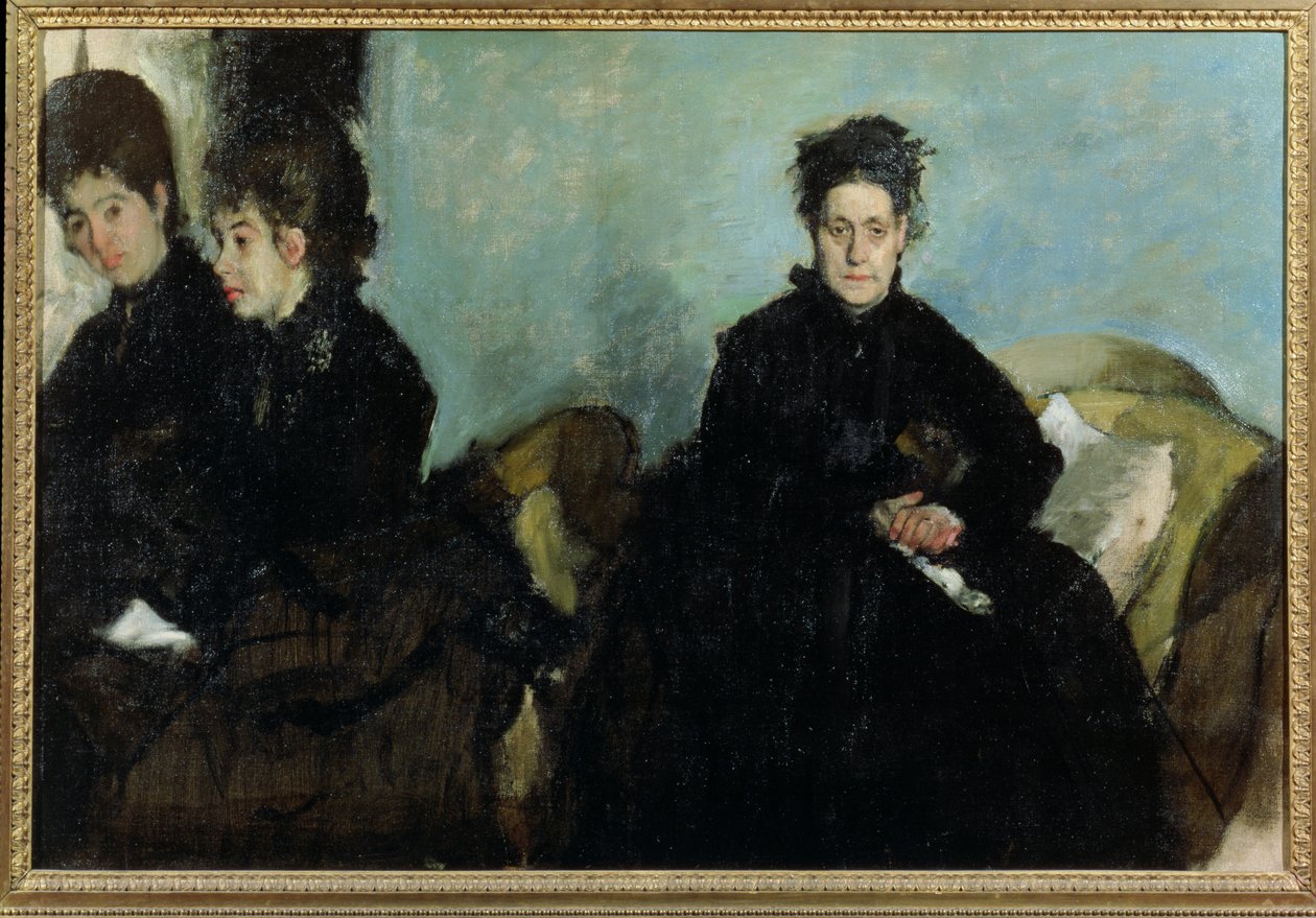 La Duchessa de Montejasi e le sue figlie Elena e Camilla, 1876 da Edgar Degas