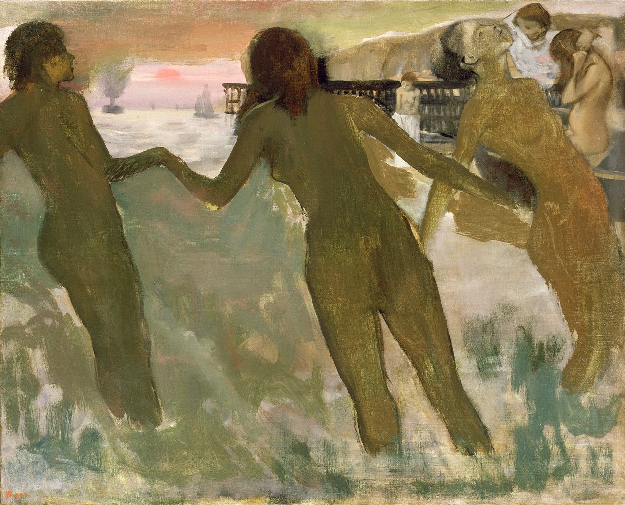 Tre Ragazze che Fanno il Bagno da Edgar Degas