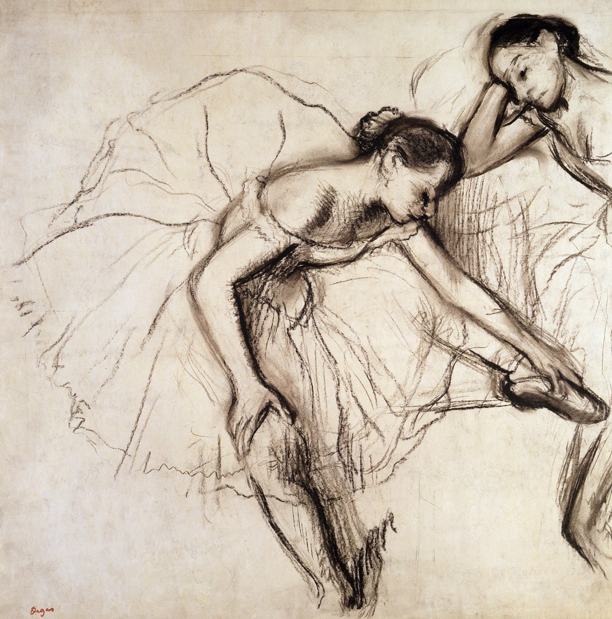 Due ballerini a riposo da Edgar Degas