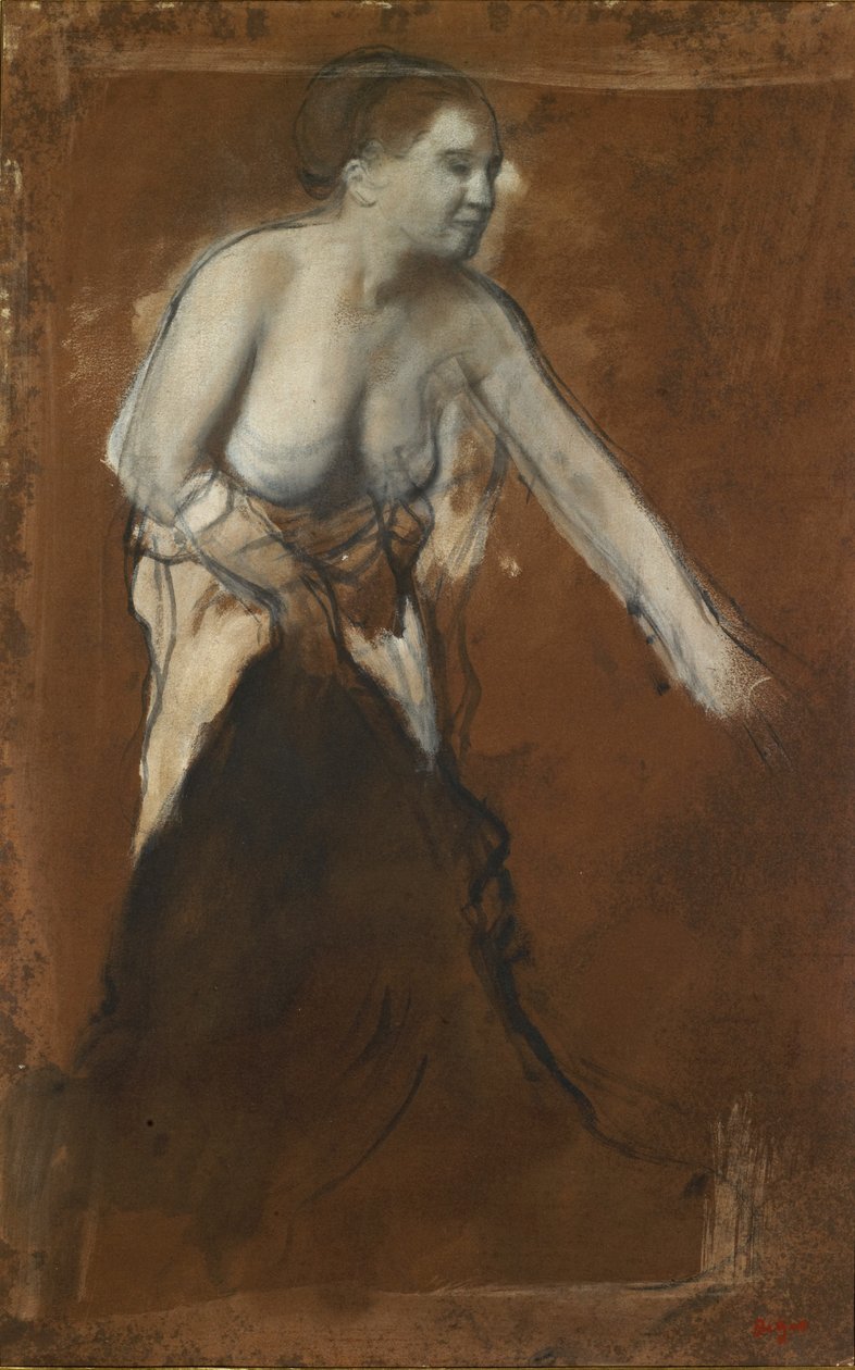 Donna che si lava, c.1866-68 da Edgar Degas