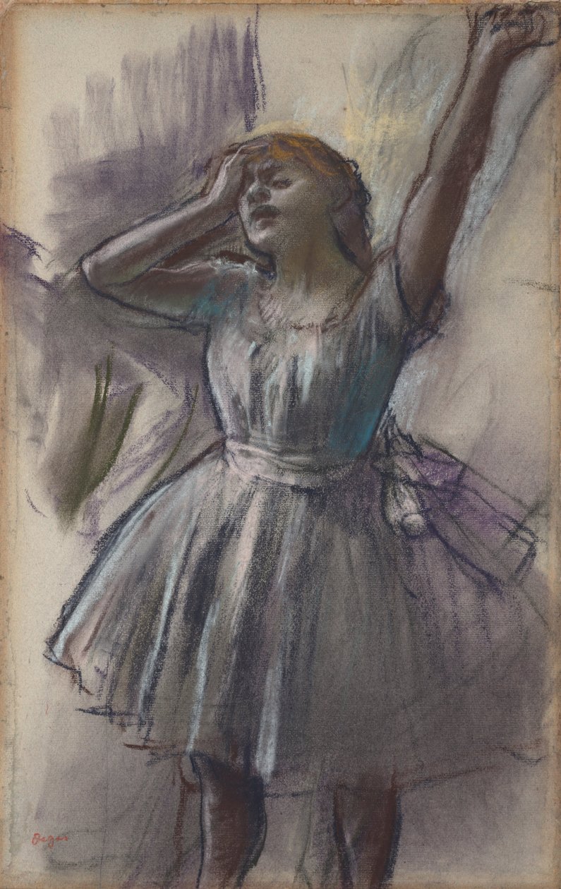 Ballerina che si Stira da Edgar Degas