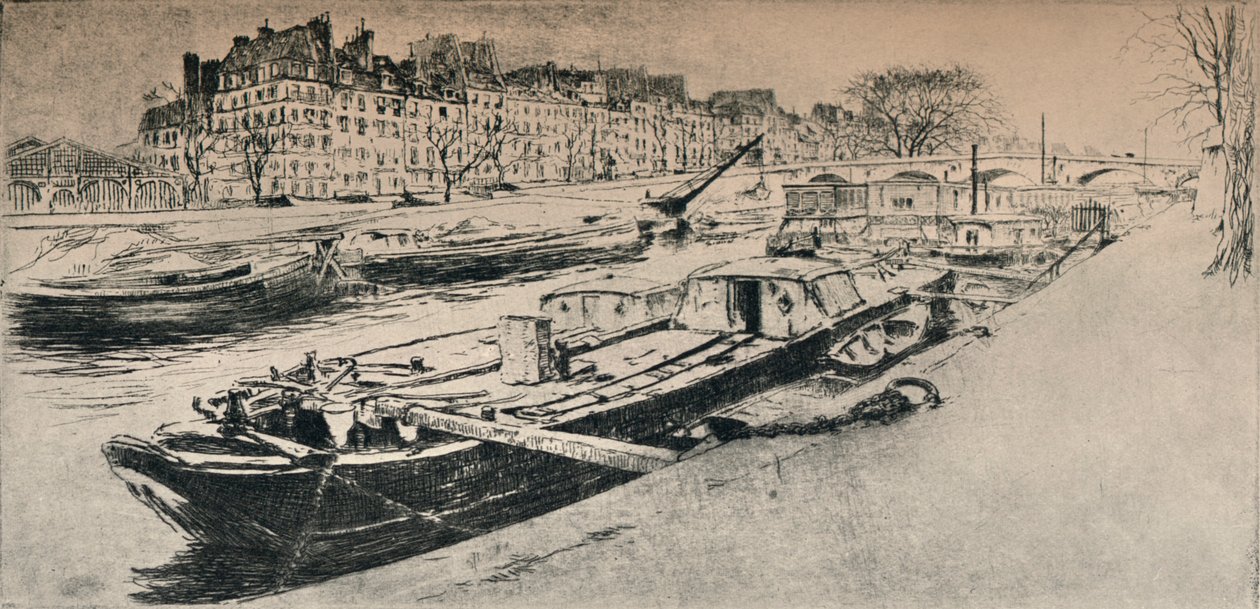 Quai des Celestins, 1915 da Edgar Chahine