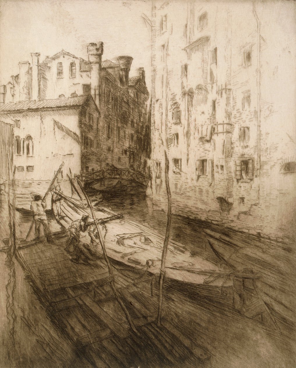 Il ghetto ebraico a Venezia, 1906 da Edgar Chahine