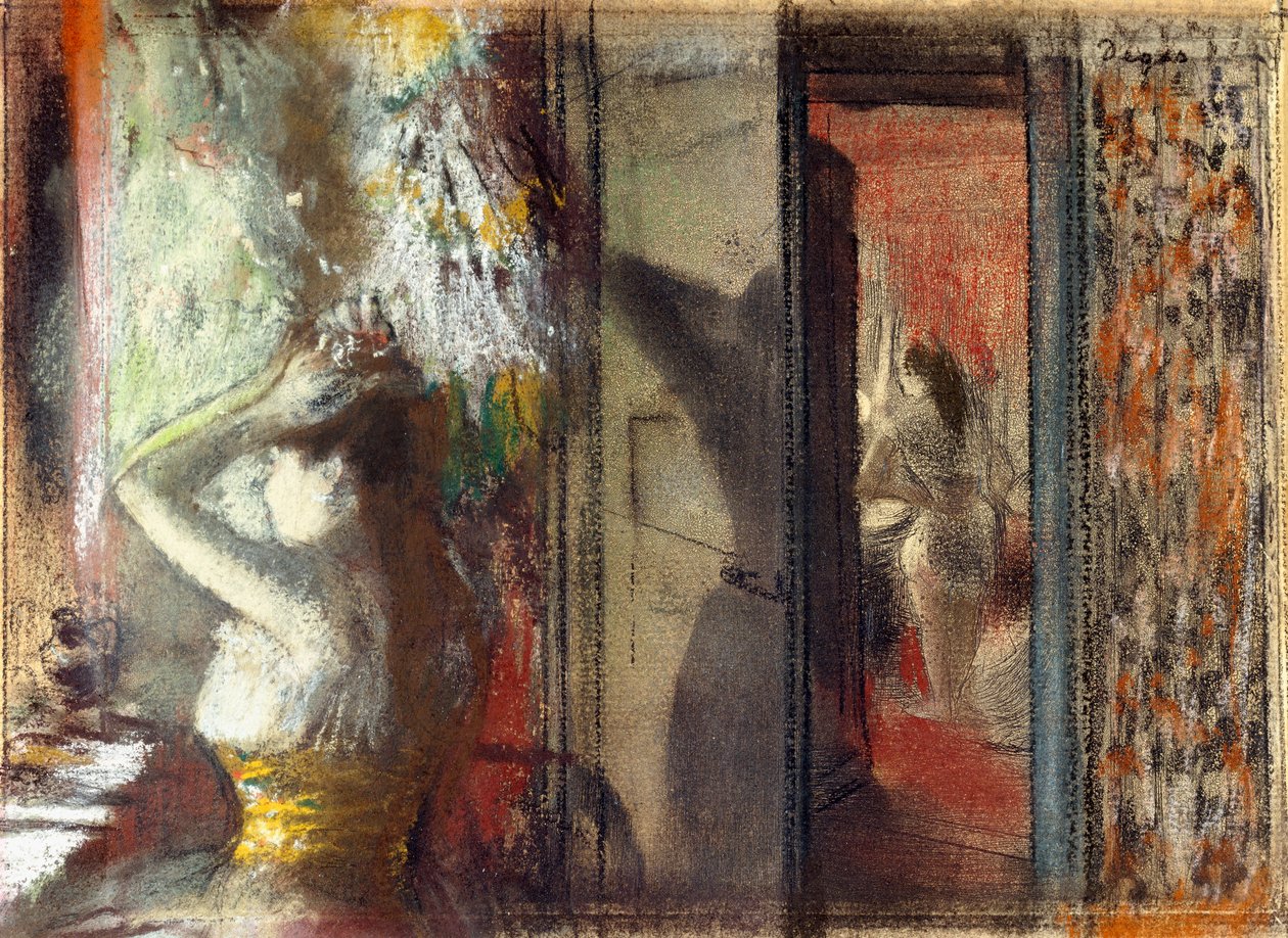 Camerino delle attrici, c.1885 da Edgar Degas