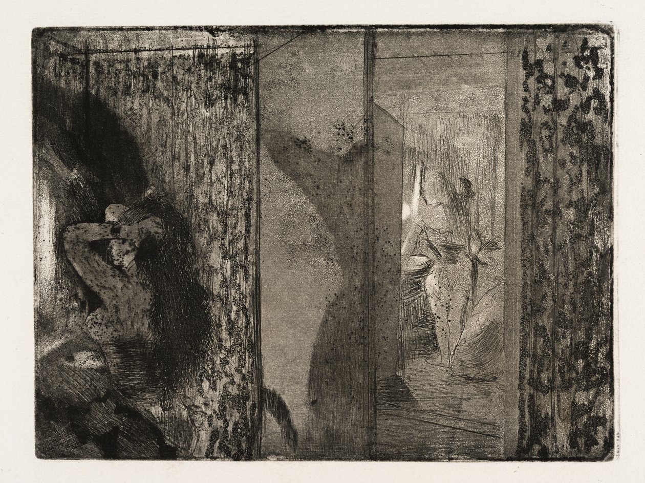 Attrici nei loro camerini da Edgar Degas