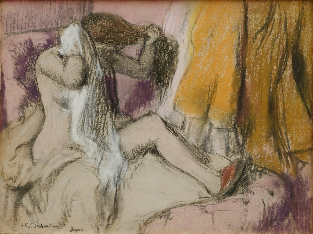 Nach dem Bad da Edgar Degas