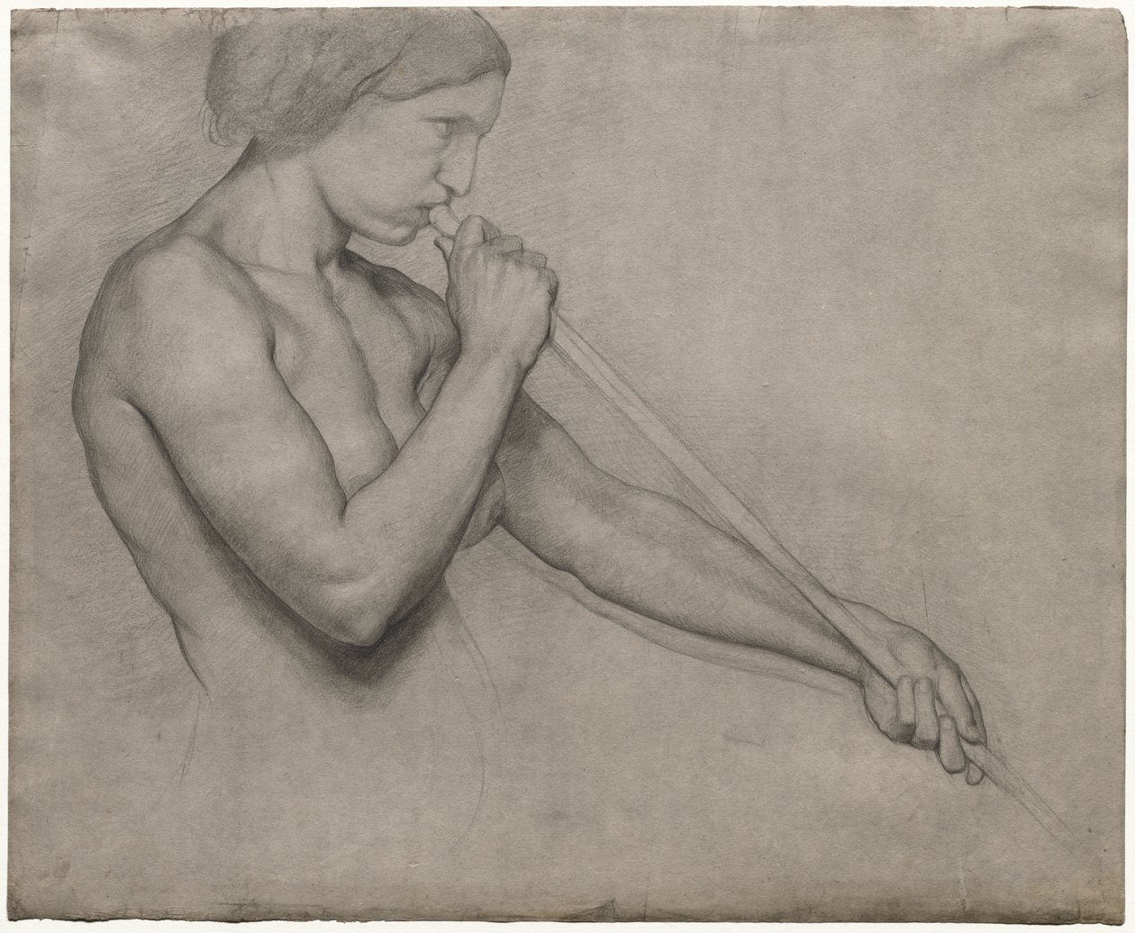 Angelo che suona una tromba da Edgar Degas