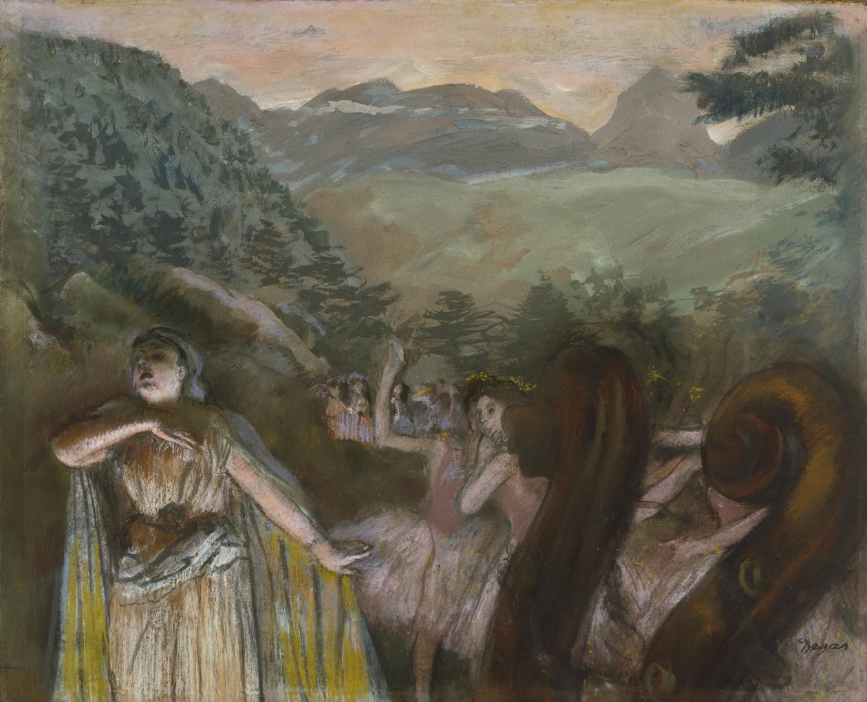Aria dopo il balletto da Edgar Degas